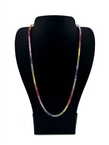 שרשרת טניס Rainbow 925